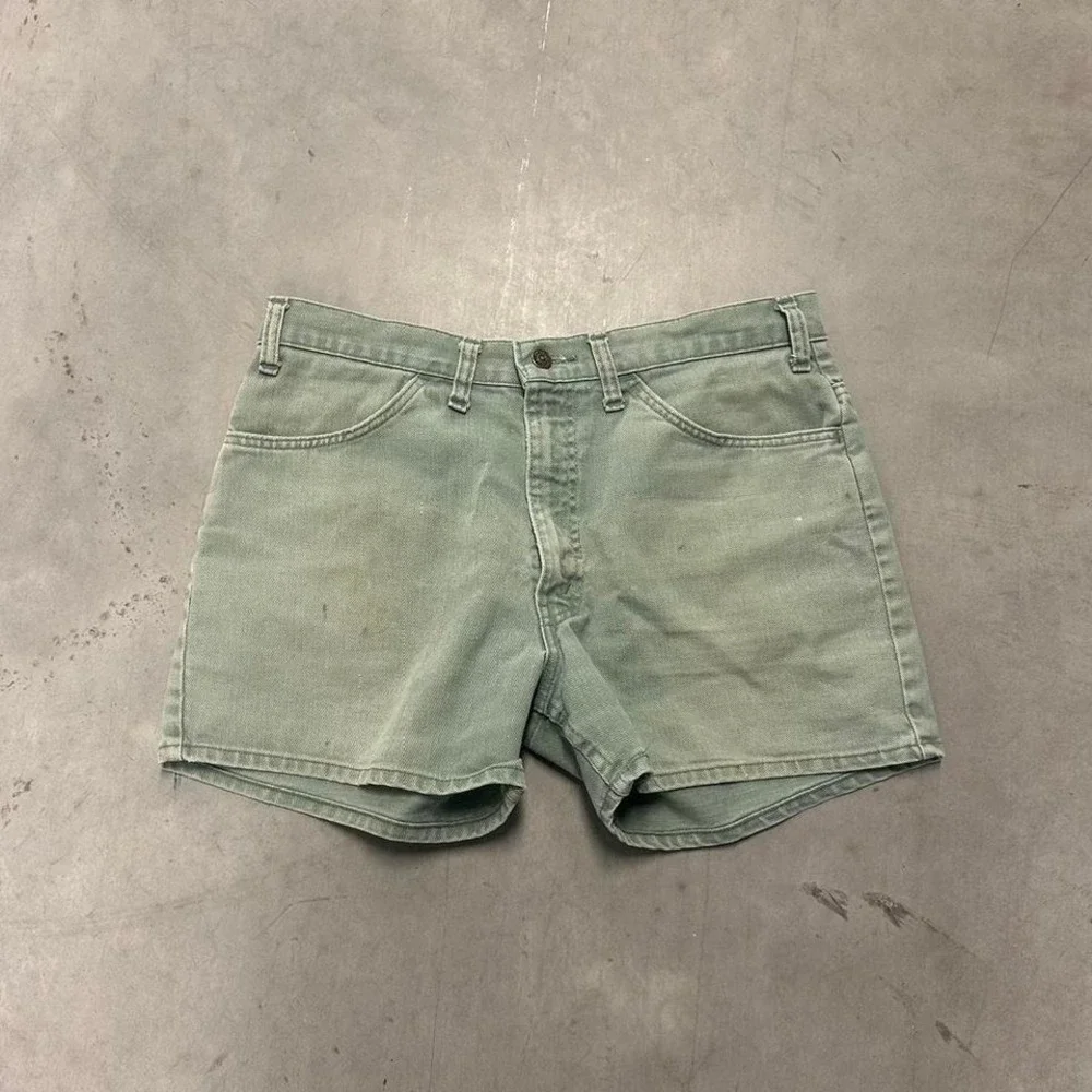 Vintage 90's Levi's Green‎ Jean Shorts